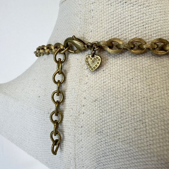 Stella and Dot Crystal Stion Necklace Long Length Gold Tone Rhinestones - Picture 6 of 7
